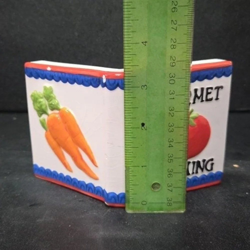 Boston Warehouse Ceramic Cookbook Stand, Vintage Holder, Gourmet Cooking Display